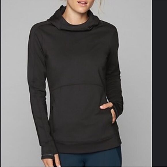 Athleta Hoodie Black Stowe - Picture 2 of 8